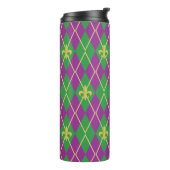 Carnival Argyle Thermal Tumbler Thermosbeker (Gedraaid links)