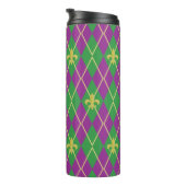 Carnival Argyle Thermal Tumbler Thermosbeker (Geroteerd rechts)