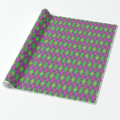 Carnival Argyle Wrapping Paper Cadeaupapier (Uitgerold)