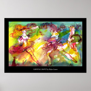 CARNIVAL BALLET / Venetiaans Maskerade,Dans,Muziek Poster