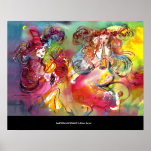 CARNIVAL BALLET / Venetiaans Maskerade,Dans,Muziek Poster