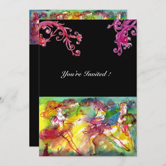 CARNIVAL BALLET / Venetiaans Maskerade, Dansmuziek Kaart (Voorkant / Achterkant)