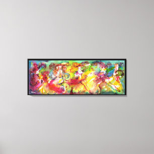 CARNIVAL BALLET/Venetian Masquerade, Dance,Music Canvas Afdruk