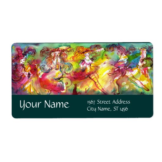 CARNIVAL BALLET/Venetian Masquerade, Dance,Music Etiket (Voorkant)