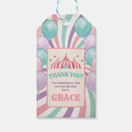 Carnival Birthday Favor Tag, Circus Favor Tag Cadeaulabel