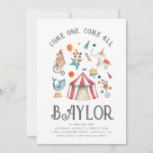 Carnival Birthday Invitation | Circus Birthday Kaart (Voorkant)
