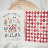 Carnival Birthday Invitation | Circus Birthday Kaart