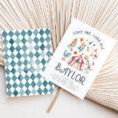 Carnival Birthday Invitation | Circus Birthday Kaart