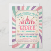 Carnival Birthday Invitation Kaart (Voorkant)