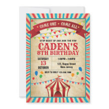 Carnival Birthday Invitation