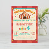 Carnival Birthday Invitation Kaart (Staand voorkant)