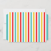 Carnival Birthday Party Invitations Kaart (Achterkant)