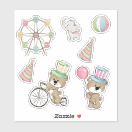 Carnival Birthday Sticker