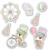 Carnival Birthday Sticker (Voorkant)