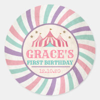 Carnival Birthday sticker