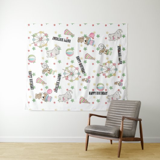 Carnival Birthday Wandkleed (In Situ (horizontaal))