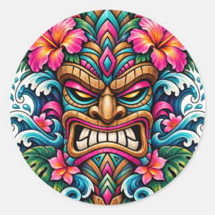 Carnival Bloom Tiki Sticker
