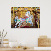 Carnival Carousel Horses Poster (Keuken)