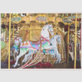 Carnival Carrousel Horses 20x30 ontkoppeling Tissuepapier (Voorkant)