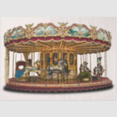 Carnival Carrousel Illustration 20x30 Decoupage Tissuepapier (Voorkant)