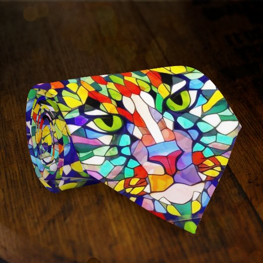 Carnival Cat Artistic Animal Face op party Stropdas