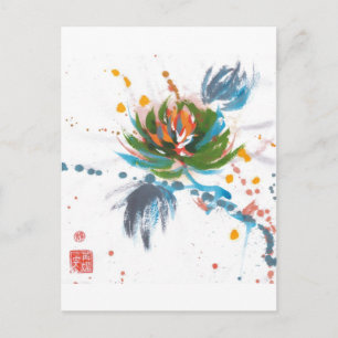 Carnival Chrysanthemum Briefkaart