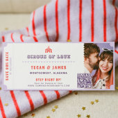 Carnival Circus Amusement Park Save The Date Photo Kaart