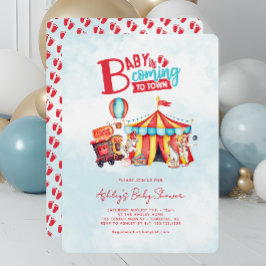 Carnival Circus Baby Shower Kaart