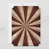  Carnival Circus Baby shower Kaart (Achterkant)