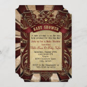  Carnival Circus Baby shower Kaart (Voorkant / Achterkant)