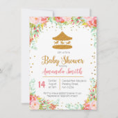 Carnival Circus baby shower-uitnodiging Kaart (Voorkant)