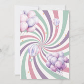 Carnival Circus Birthday Party  Kaart (Achterkant)