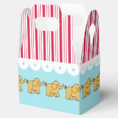 Carnival Circus Elephants Birthday Party Favor Box Bedankdoosjes (Geopend)