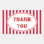 Carnival Circus Feest Bedankt Stickers (Voorkant)