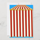 Carnival Circus Feest Uitnodiging (Achterkant)