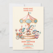 Carnival Circus Festival Baby shower Kaart (Voorkant)