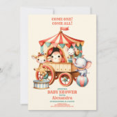 Carnival Circus Festival Baby shower Kaart (Voorkant)
