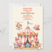 Carnival Circus Festival Baby shower Kaart (Voorkant)