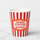 Carnival Circus Festival Baby shower Papieren Bekers (Achterkant)
