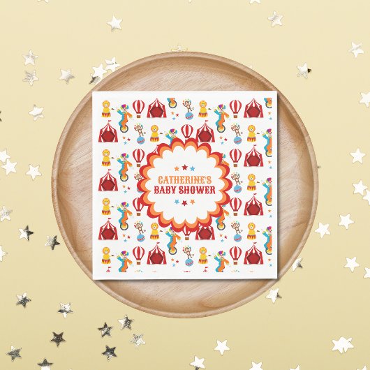 Carnival Circus Festival Baby shower Servet