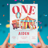 Carnival Circus Festival Kind 1e verjaardag Kaart