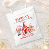 Carnival Circus Festival Show Dank je verjaardag Bedankzakje (Geknipt)