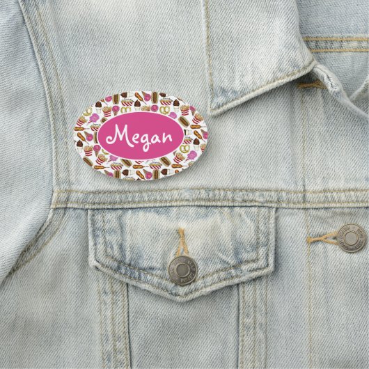 Carnival Circus Food Vendor Corndog Ice Cream Naamplaatje (In situ)