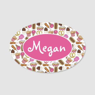 Carnival Circus Food Vendor Corndog Ice Cream Naamplaatje