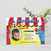 Carnival Circus Fotouitnodiging Kaart (Staand voorkant)