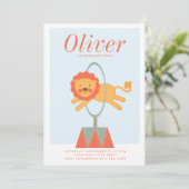 CARNIVAL CIRCUS KIDS VERJAARDAGSUITNODIGING uitnod Kaart (Staand voorkant)