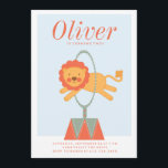 CARNIVAL CIRCUS KIDS VERJAARDAGSUITNODIGING uitnod Kaart<br><div class="desc"></div>