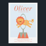 CARNIVAL CIRCUS KIDS VERJAARDAGSUITNODIGING uitnod Kaart<br><div class="desc"></div>