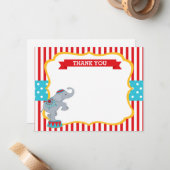 Carnival Circus lephant Notitiekaartje (Voorkant / Achterkant in situ)