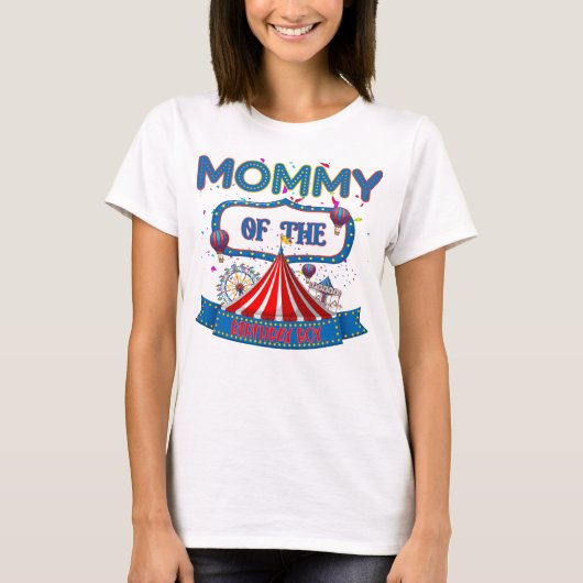 Carnival Circus Party Celebration Mam Matching  T-shirt (Voorkant)
